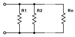 Parallel resistance circuit diagram
